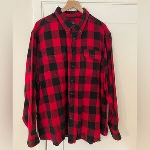 Faded Glory Red and Black Checkered Men's Shirt